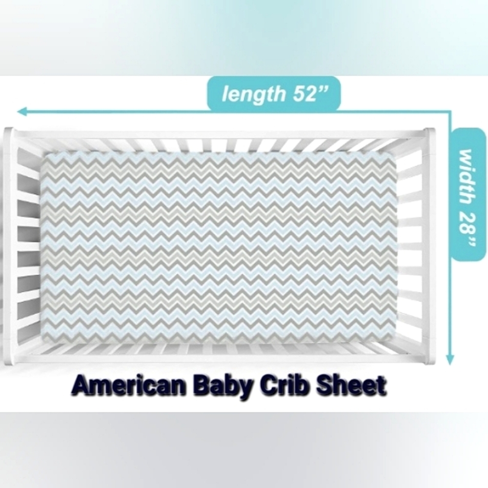 NWT☆American Baby Company~100% Cotton Standard Unisex Crib Sheet
